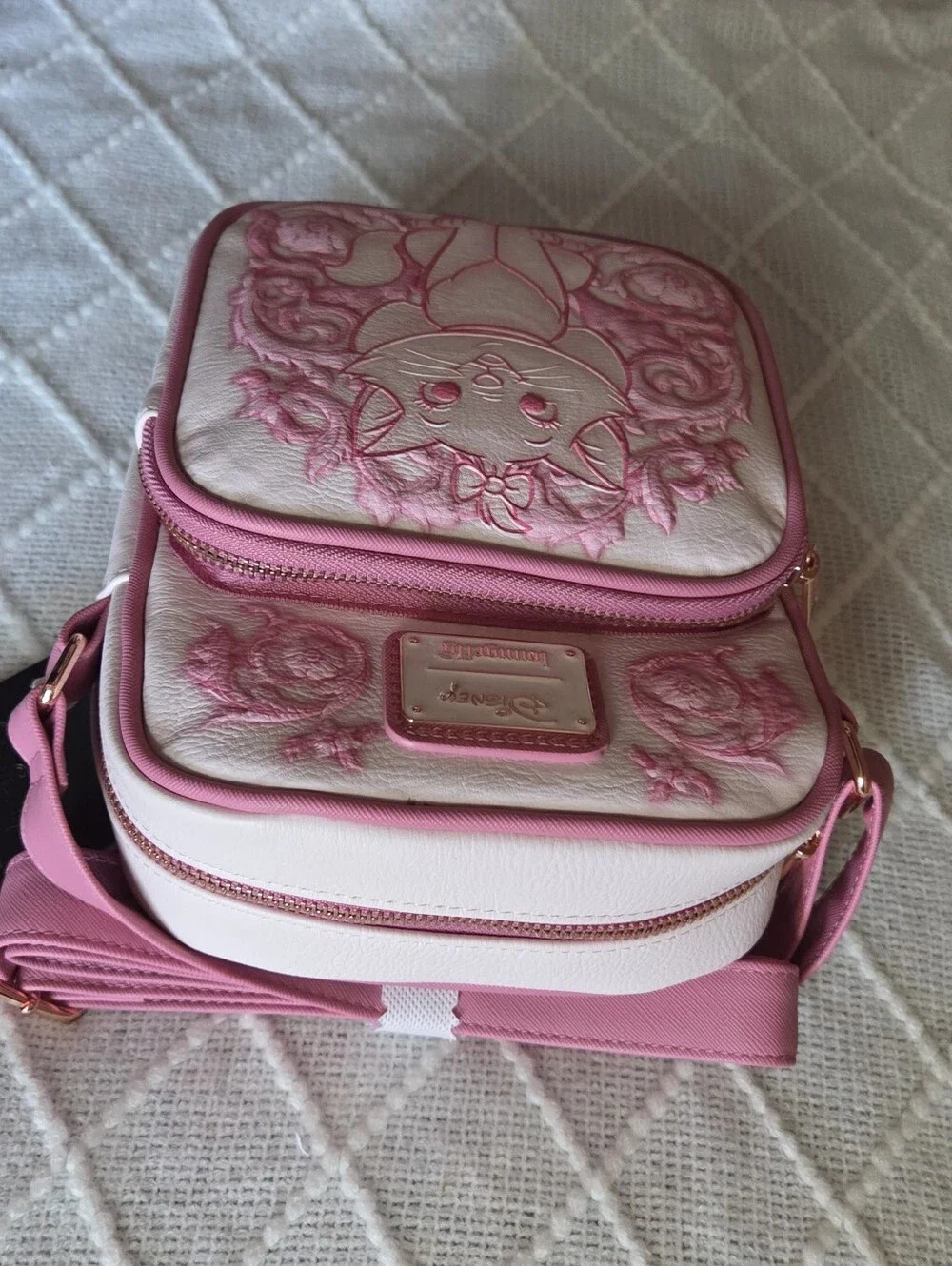 Loungefly Disney The Aristocats Marie Tonal Carving Crossbody Bag